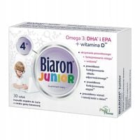 BIARON JUNIOR Kapsułki do żucia 30 sztuk