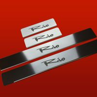 Listwa progowa KIA RIO MK1 Stal nierdzewna 304 połysk 4szt