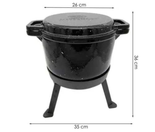 Kociołek żeliwny emaliowany MARMUREK 3w1 8 l na Arena.pl