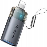 mcdodo adapter przejściówka usb-a do lightning czytnik kart tf 512