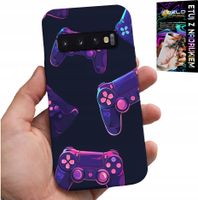 ETUI DO SAMSUNG GALAXY S10 PLUS - CASE DLA GRACZA, WZORY Z GIER + FOLIA