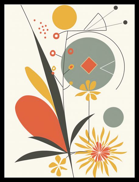 Plakat 30x40cm Geometryczny Ogród zdjęcie 2