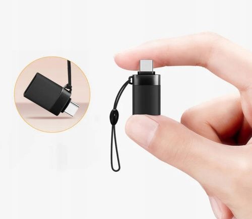 PRAKTYCZNY ADAPTER PRZEJŚCIÓWKA PRZEJŚCIE USB TYPE-C DO USB 3.0 OTG + SMYCZ na Arena.pl