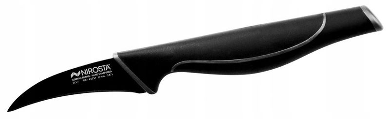 CZARNY ELEGANCKI NÓŻ DO OBIERANIA WAVE 19CM zdjęcie 1