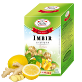 Herbatka Ziołowo-Owocowa Aromatyzowana Imbir i cytryna 20 torebek / MALWA