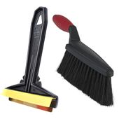 skrobaczka do szyb mosiężna murska 575 + szczotka do śniegu vikan miękka