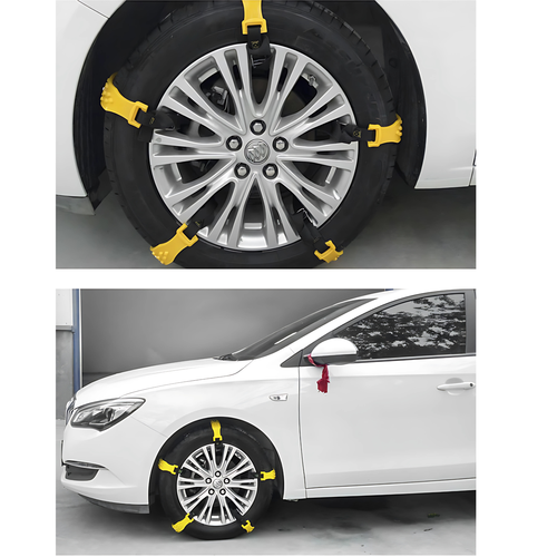 Łańcuchy Śniegowe Uniwersalne Opaski Na Koła Zimowe Antypoślizgowe Komplet na Arena.pl