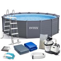 Basen ogrodowy panelowy 478 x 124 cm 12w1 INTEX 26384 Basen ogrodowy panelowy 478 x 124 cm 12w1 INTEX 26384