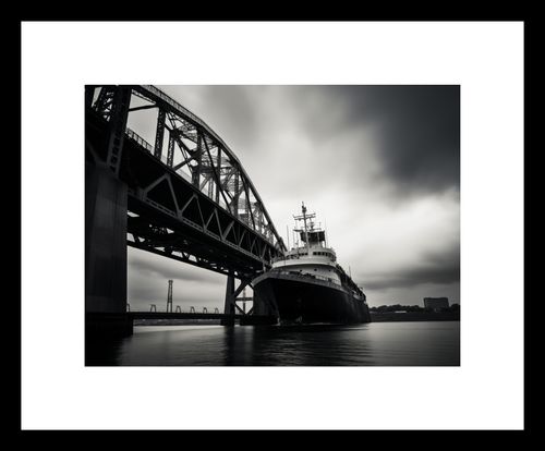 Plakat 20x15cm Statek przy Moście na Arena.pl