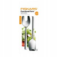 2X FISKARS ZESTAW DO SAŁATEK 2 EL SZTUĆCE DO SERWOWANIA WIDELEC ŁYŻKA STAL