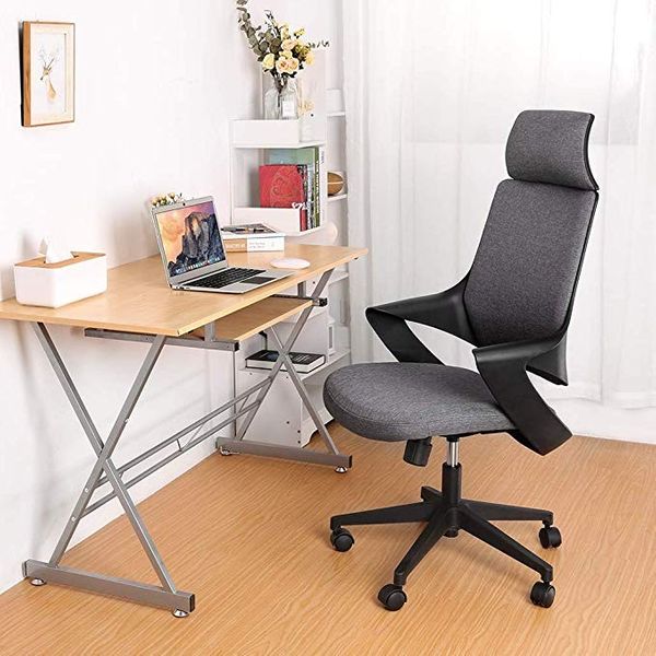 Fotel Biurowy z Wysokim Oparciem i Zagłówkiem Techly105759 zdjęcie 5