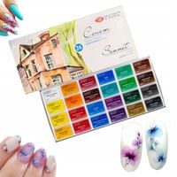 Zestaw AKWARELI SONNET 24 k do Zdobień Paznokci - oryginalne Farby