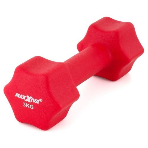 MAXXIVA Zestaw hantli z pokrowcem neoprenowym 2 x 3 kg, czer na Arena.pl