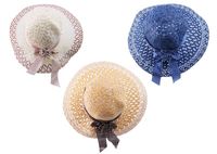 kapelusz damski wstążka i kwiat