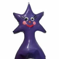 condomerie happy star xl - artystyczna prezerwatywa ręcznie malowana