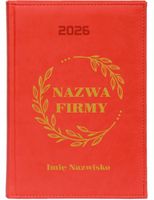 KALENDARZ A6 2026 TYGODNNIOWY terminarz z nadrukiem UV NAZWA FIRMY IMIĘ