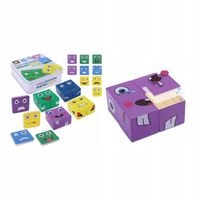 Puzzle Drewniane Łamigłówka Kostki Drewniane Układanka Edukacyjna 64 El.