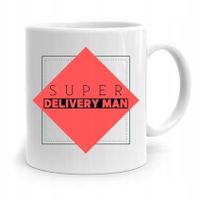 Kubek Prezent Dla Kuriera Super Delivery Man Z Nadrukiem Ze Zdjęciem