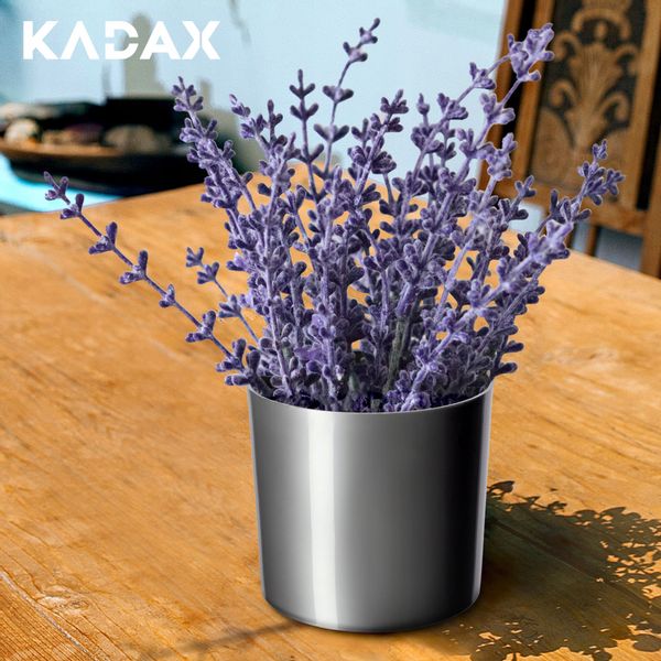 DONICZKA OSŁONKA NA KWIATY OKRĄGŁA SREBRNA 6 CM zdjęcie 5