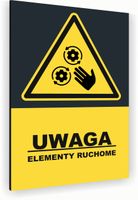 Tabliczka znak informacyjny 40x30 Antracyt ELEMENTY RUCHOME Aluminiowa