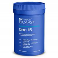 ForMeds BICAPS zinc 15 CYNK miedź WŁOSY SKÓRA Odporność UKŁAD NERWOWY