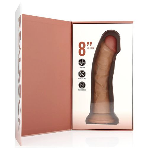 Vibrating Regular Curved Cock - 8 / 20,5 Cm - Tan na Arena.pl
