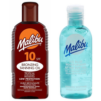 Malibu Olejek Do Opalania SPF10 200ml + Żel Po Opalaniu 100ml