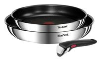 Zestaw patelni 24/28cm Tefal Ingenio Emotion Induction L897S374 srebrny
