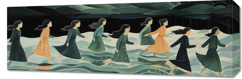 Obraz 90x30cm Nocna Procesja zdjęcie 1