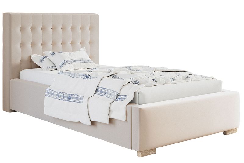 Łóżko tapicerowane LUX 2 90x200 ze  Stelażem i pojemnikiem zdjęcie 1