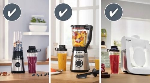 Butelka to go bottle Bosch MMZBTK1B 800ml Do robotów kuchennych i blenderów na Arena.pl