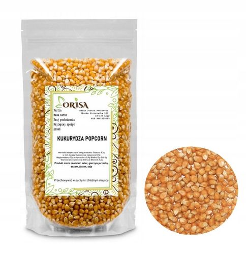 Kukurydza popcorn 5 kg ziarno popcornu do prażenia bez soli prażenie na Arena.pl