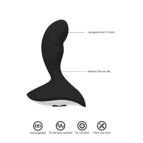 simplicity geron - wibrator analny 10 trybow, silikonowy, usb na Arena.pl
