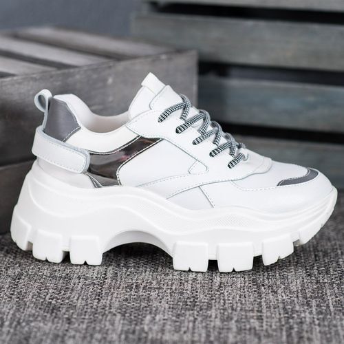 Białe Sneakersy Na Platformie r.38 na Arena.pl