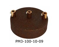 Podsufitka metalowa 3 otwory 100mm rdza naturalna + miedź