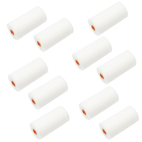 10x WAŁEK MALARSKI DO MALOWANIA FOAM RUBER GĄBKOWY 10 cm ZAPAS