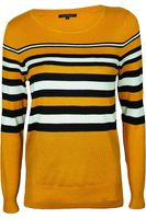 Peacocks Miodowy Sweter w Pasy - 40 / L