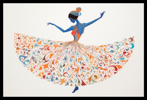 Plakat 45x30cm Wirująca Balerina na Arena.pl