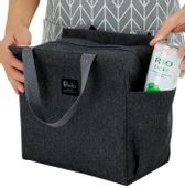 Torba termiczna izolacyjn piknik obiad Lunch plażę  T35_1_Czarna