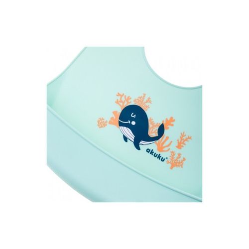 Śliniak silikonowy wieloryb AKUKU na Arena.pl