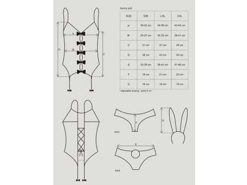 Strój seksownego różowego króliczka Obsessive S/M na Arena.pl