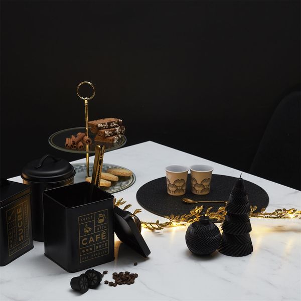 Zestaw 4 łyżeczek Gold Leaf zdjęcie 4