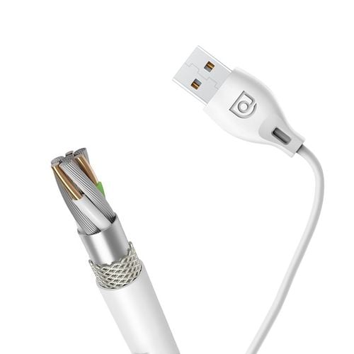 przewód kabel usb - usb-c 2.1a 1m biały na Arena.pl