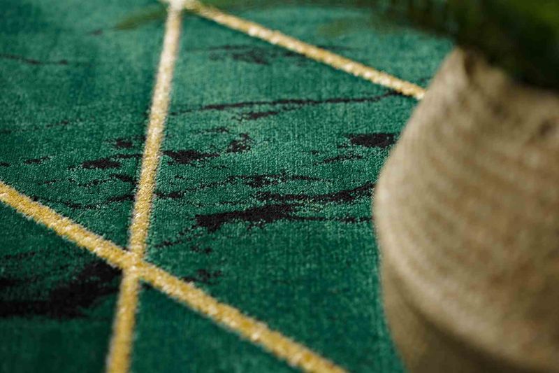 RUG/LU/ESTEMA/MARBLEGEO/BOTTLEGREEN+GOLD/R120 zdjęcie 5