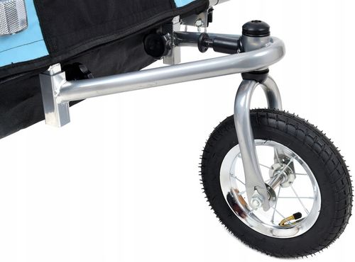 PRZYCZEPKA ROWEROWA PRO Z AMORTYZACJĄ 3w1 + OŚWIETLENIE LED na Arena.pl