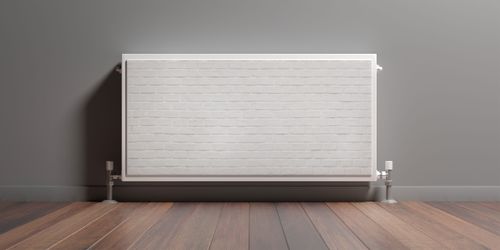 Mata MAGNETYCZNA Kaloryfera Białe Cegiełki Mur 100cm x 60cm na Arena.pl