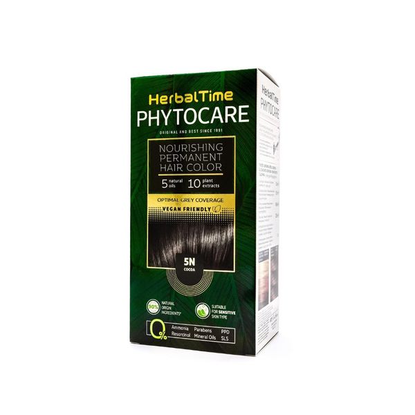 HERBAL TIME Phytocare Farba do włosów naturalna 5N Cacoa zdjęcie 1
