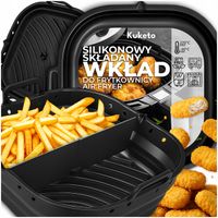 WKŁAD SILIKONOWY DO AIR FRYER FRYTKOWNICY FORMA DO PIECZENIA Z PRZEGRÓDKĄ