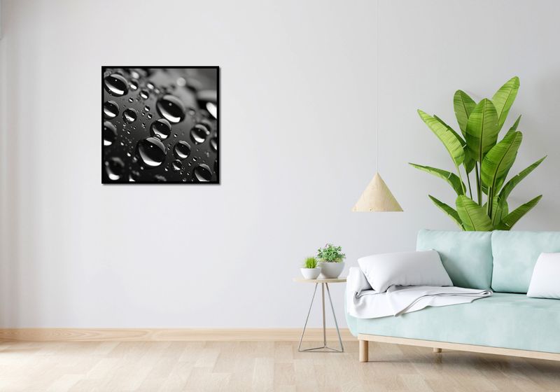 Plakat 70x70cm Mikrokosmos Kropelek zdjęcie 4