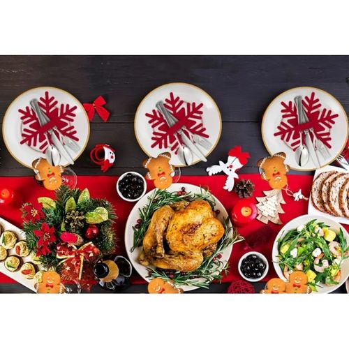 świąteczna podkładka na stół 13 cm ażurowa śnieżynka - zestaw 12 szt. mp54 na Arena.pl